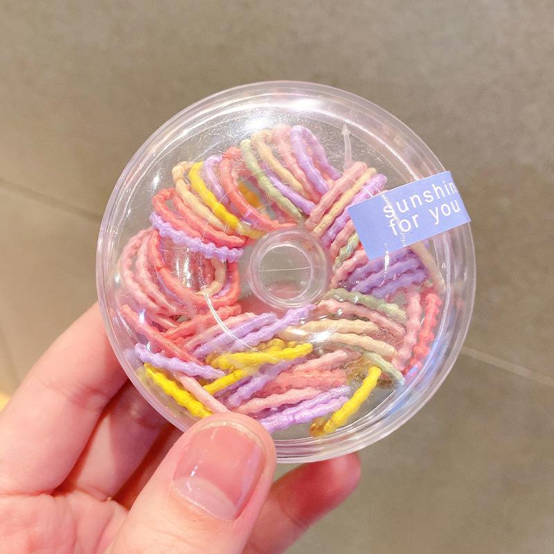 

60 шт. детская резинка для волос не повреждает волосы, высокая эластичность, разноцветная резинка для девочек, повязка на голову, аксессуары для волос.