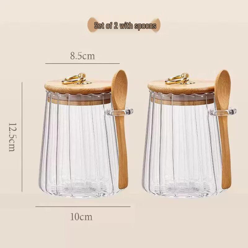 Qiwei High-Value Sealed Glass Sugar Jar