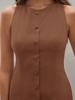 Summer Women's New Sleeveless Mid-Length Skirt Fashion Temperament Pleated Slim Fit Bodycon Dress