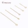 50Pcs/Lot 18K Gold Plated Pins For Jewelry,Brass Eye Pins For Earring Making DIY Beading Accessories