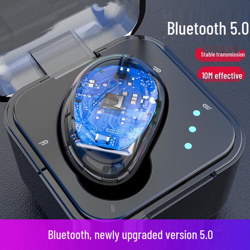 B8 Mini Invisible TWS Noise-Cancelling Bluetooth Earbuds with Charging Case