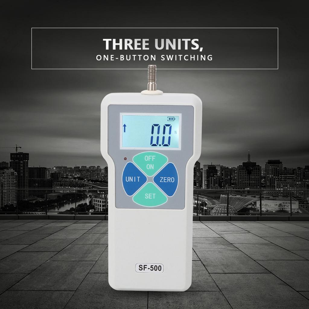 Digital Force Gauge Force Tester SF‑500 Portable Push and Pull Tester Meter Digital Force Gauge 500N Push and Pull Meter