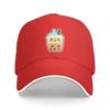 Cute Happy Kawaii Bubble Tea Cap Casual Baseball Caps Adjustable Hat Summer Unisex Baseball Hats Customizable Polychromatic