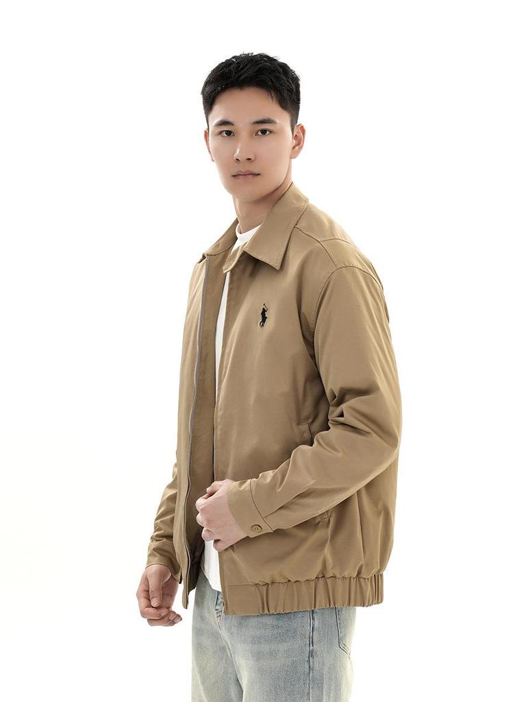 2025 Men's Old Money Style Cotton Lapel Harrington Jacket - New American Trendy Cleanfit Design