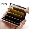 Slim Card Holder Holds Up To 10 Cards Stainless Steel Portable RFID Blocking Protects Privacy Card Wallet Lightweight Card Organizer