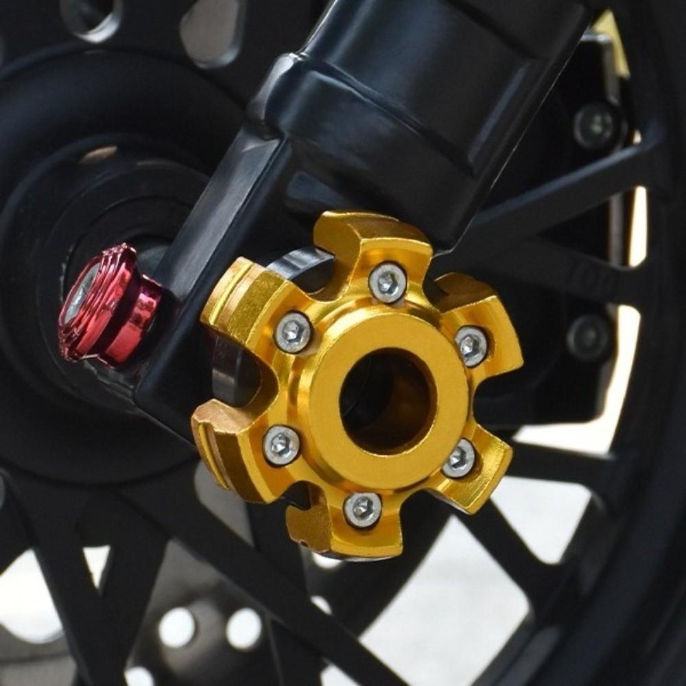 2pcs/set Anti Drop Motorcycle Axle Cap Slider Cups Decoration  Motorbike Modification Tool
