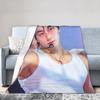 Novelty Design Choi San A-Ateez-Z Bad 2026 Blanket Soft Flannel Relax Throw Blankets Machine Washable