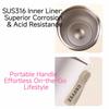 Stranger Things Insulated Tumbler - Stainless Steel Dual Lid Sippy Cup for Coffee & Cold Drinks