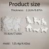 Dog Family Ornament Silicone Candle Molds for Handmade Candle Soap Making Cement Gypsum Silicone Molds for Art Craft