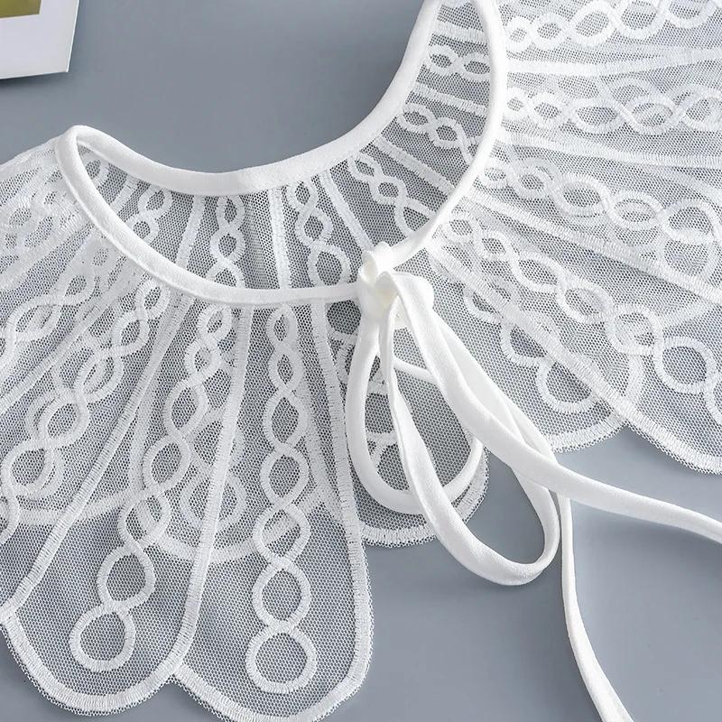 Koreanisches Damenhemd Falscher Kragen für Frauen Revers Hemd Abnehmbarer Falschkragen Kleiner Schal Schal Cape Abnehmbare Kragen