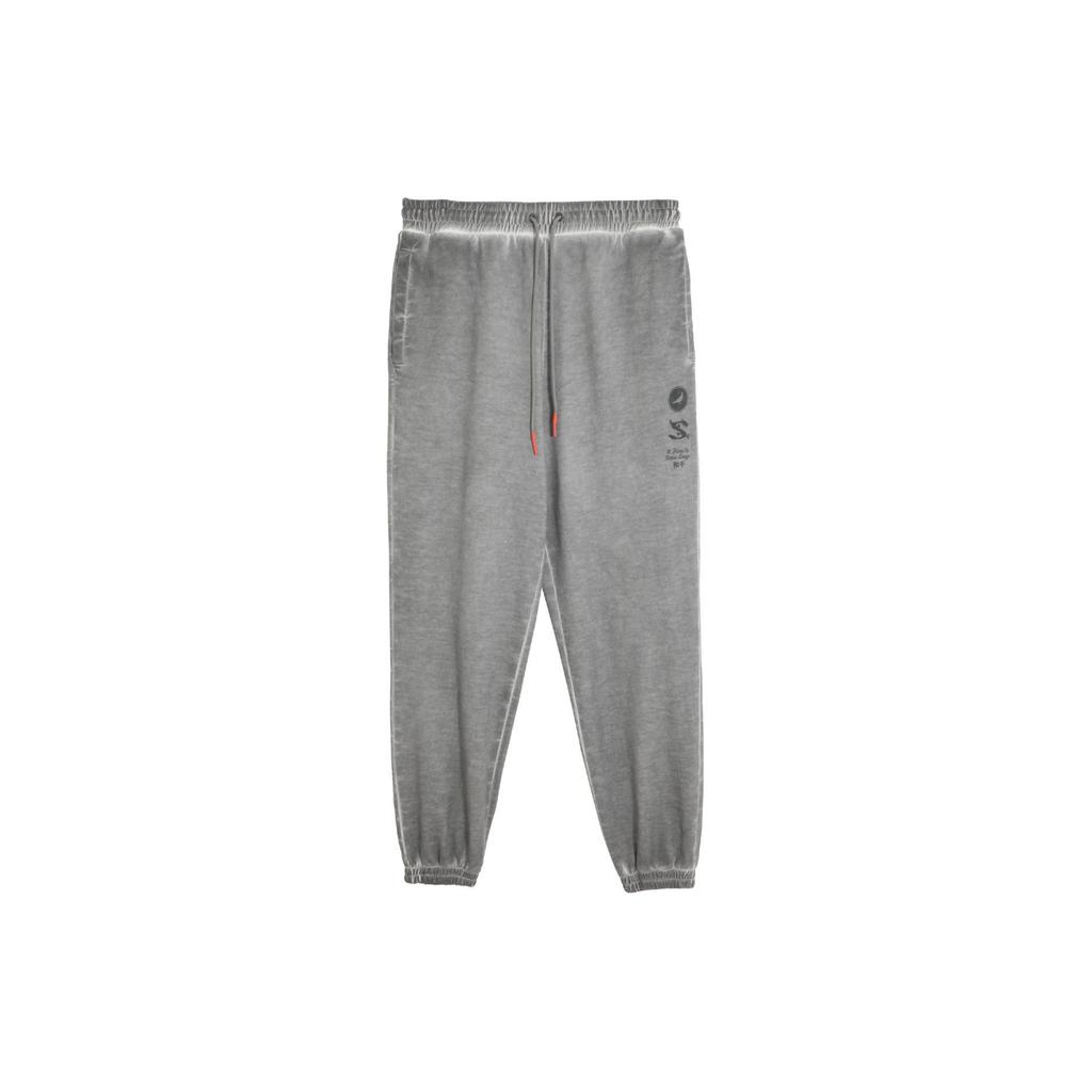 Puma X Staple Collaboration SS24 Year Of The Dragon Series Wash Design Casual Cuffed Knit Joggers Unisex Joggers Light-Gray 627033-62