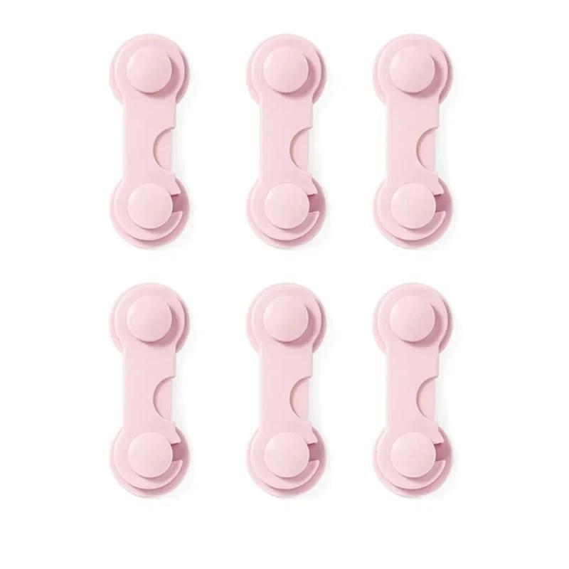 4/6Pcs/Lot Child Lock Protection Of Children Baby Drawer Anti-opening Cabinet Door Refrigerator Anti-pinch Safety Lock Buckle