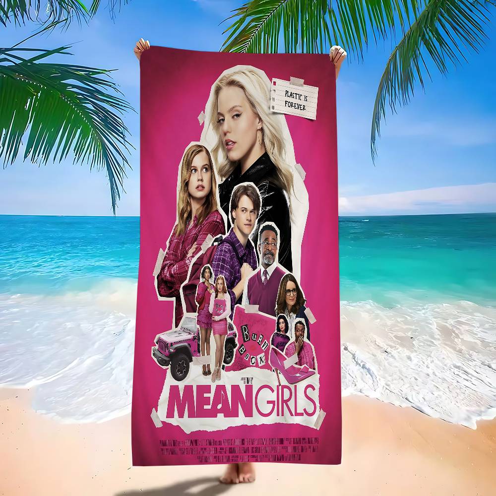 Mean Girls Movie Microfiber Blanket Quick Drying Beach Towels Oversized Printing Super Absorbent Pool Towel Blanket