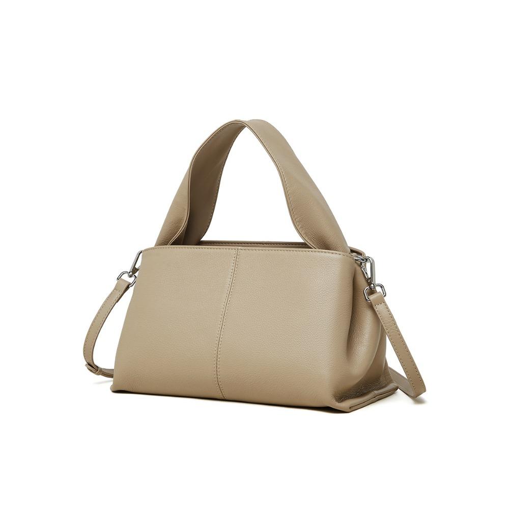 Textured Hand-held Large Bag Cowhide Shoulder Armpit Bag New Leather Messenger Women's Bag