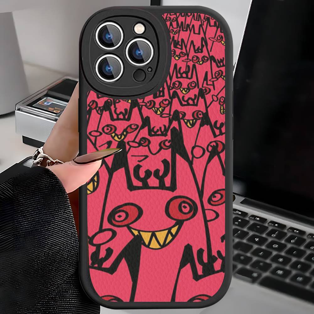 Anime Hotel Hazbin Alastor Phone Case For IPhone 16 15 14 13 12 11 Pro Max Plus Shockproof Leather Cover