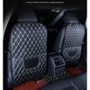 Easy Clean Car Seat Back Cover Waterproof Leather Kick Guard Easy Installation Full Protection Mat Cover
