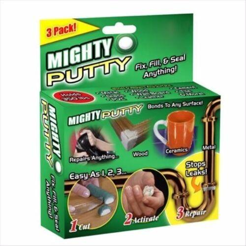 3 Pack Magic Mighty Putty Fill Seal Glue Tool For Wood Ceramic Metal With Glove