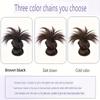 Elegant Women'S Elegance Hair Clip Bun with Feather Accent - Heat-Resistant Synthetic Wig, Perfect for Daily Wear & Parties, Stylish Low Bun
