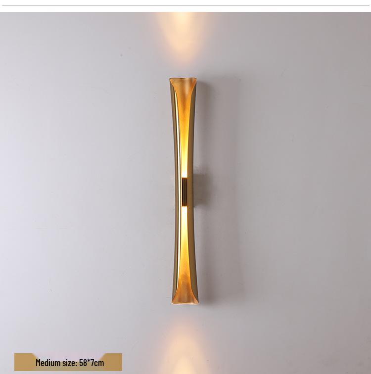 Nordic Minimalist LED Wall Lamp – Wrought Iron Design for Bedroom, Living Room, Hallway, or Staircase