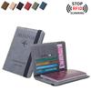 Men PU Leather Wallet Travel Passport Purse Card Male Travel Accessories Hand Carry Passport Business Cards Holder Wallet