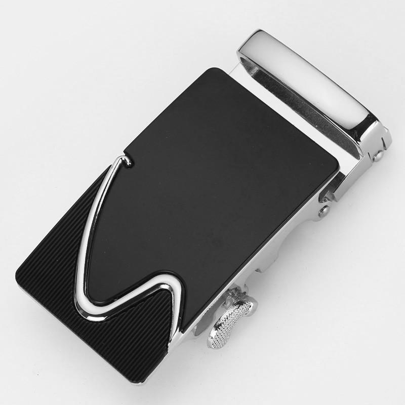 Mens Fashionable 35cm Automatic Buckle Waist Belt Durable Metal Design For Business Casual Or