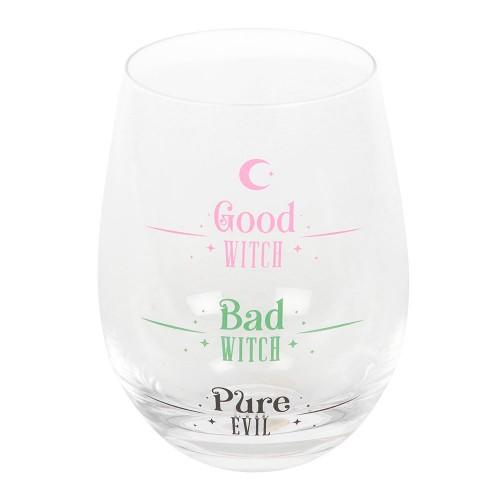 Something Different Good Witch, Bad Witch Stemless Glass