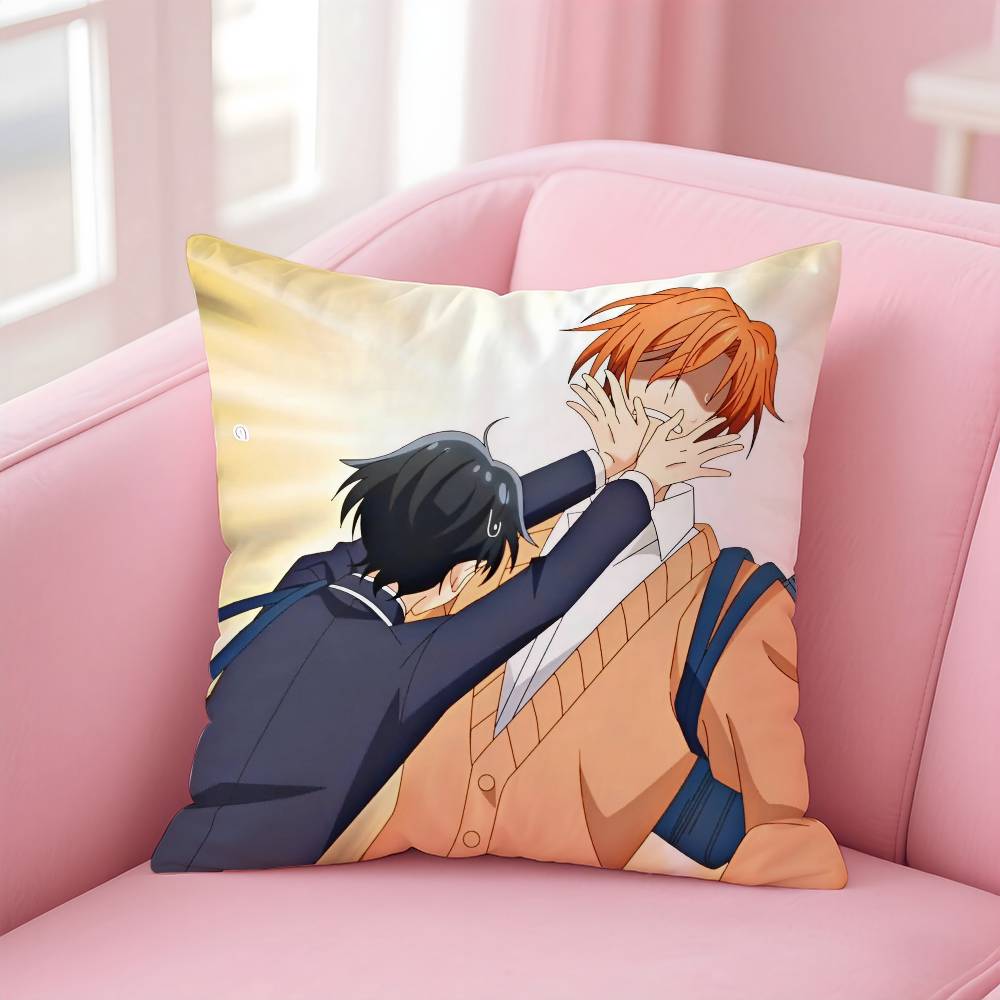 

Аниме BLSS-Sasaki И M- Miyano Наволочка Комфорт Диван-кровать Шелковистая Элегантная Невидимая молния На заказ Декоративный чехол для подушки 16x16Inch