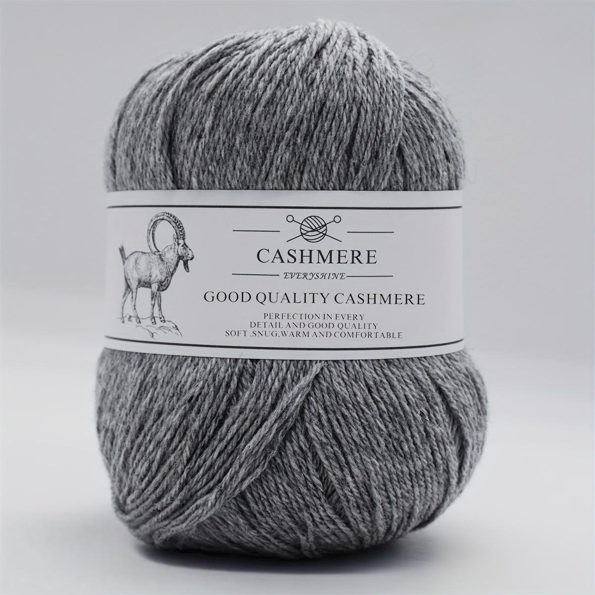 

Пряжа премиум-кашемира для вязания спицами и крючком – 50 г/1,76 унции, 320 м/350 ярдов, ультрамягкая тонкая шерсть ручной работы (Спицы 1,5-2,5 мм) Свитера DIY-поделки