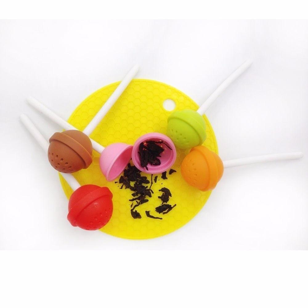 1Pcs Silicone Sweet Tea Infuser Candy Loose Leaf Mug Strainer Cup Steeper