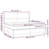 VidaXL Sommier à Lattes de Lit avec Matelas et LED, Lit Rembourré avec Tête de Lit, Lit Double, Lit Adulte de Chambre, 3138744