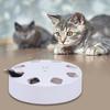 Cat Toy 8 Holes Design Replaceable Feather Intelligent Bite Resistant Automatic On/Off Relieve Boredom ABS Indoor Electric Smart Pet Cat Teaser