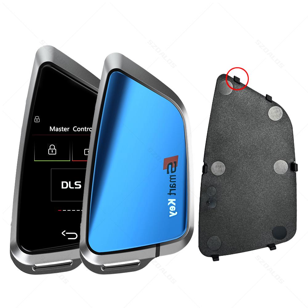 Universal Vehicle DC 12V Car Key Smart Key 2 Way Car Alarm Remote Systems Smart LCD Car Key (Silver,Yes) серебряный