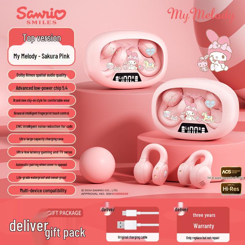 Sanrio Pacha Hund Kabellose Over-Ear Bluetooth Gaming-Kopfhörer