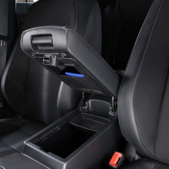 ABS Armrest Box Safety Privacy Storage Box Tray Trim For Honda Civic 11th +