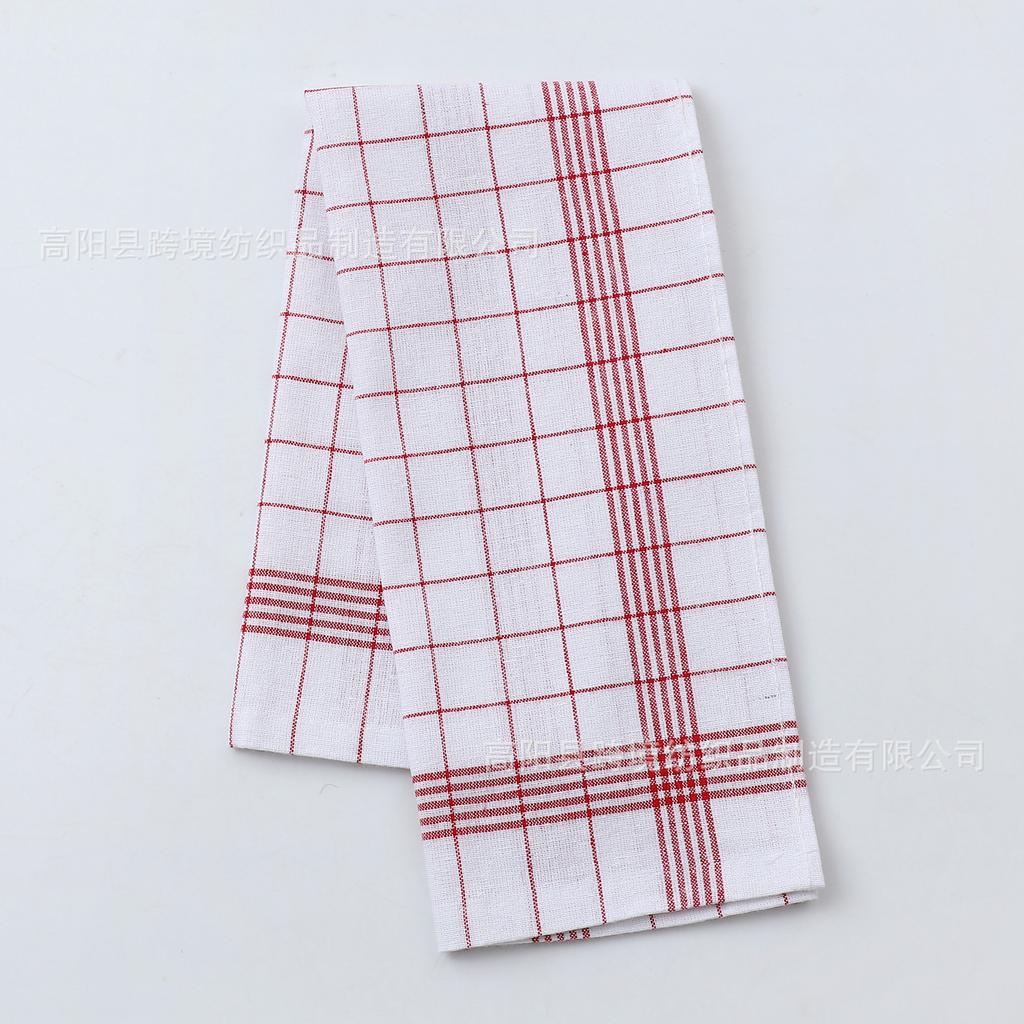 12-1 Pcs Highly Absorbent Kitchen Towel - Checkered Pattern Low Plush Pad, Used for Drying Utensils, Cleaning, and Hand Wiping