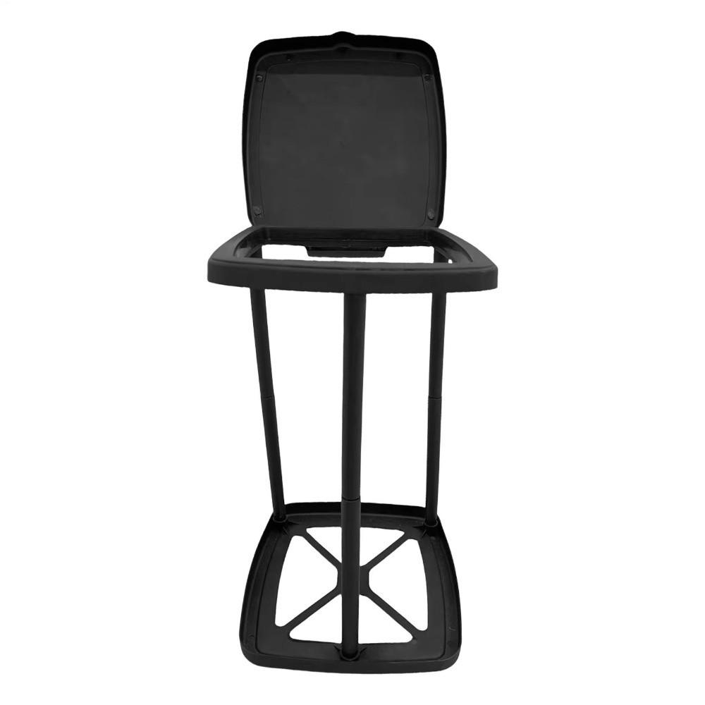 Foldable Retractable Rubbish Bag Stand ABS Plastic Folding Garbage Bin For Home Use