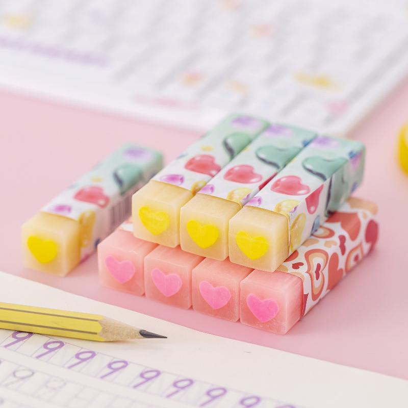 3pcs Cute Kawaii Creative Sport Ball Eraser Rubber Stationery School Supply Novelty Lovely Eraser Korean Stationery