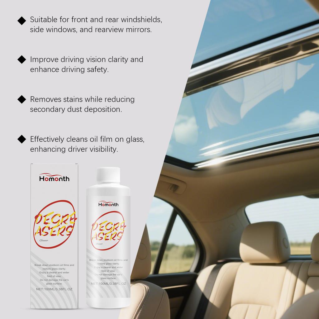 Glaspolierpaste Auto-Windschutzscheiben-Ölfilm-Entferner Tiefenreinigerpaste Filmentfernungscreme Klare Fenster Auto-Detailing