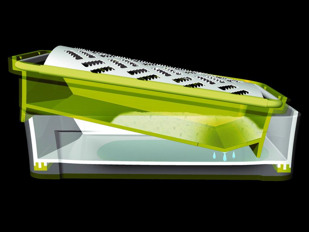 Suncraft Kaisai Super Grater, Green and White