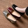 Women's French Style Square Toe Heels, Solid Color Chunky Heel Pumps, Elegant Slip on Business Office Work Shoes for Women