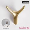 Nordic Creative Zinc Alloy Ox Horn Wall-Mounted Coat Hook for Bathroom, Kitchen, or Entryway.
