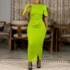 Women's  Summer New Fashion Temperament Elegant Banquet Dress Long Dress African Dress