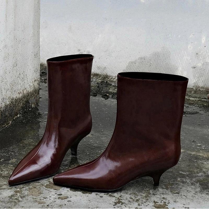 Fashion Fashion Stiletto Single Boots Women's Fashion Pointed Toe Stiletto Non-Slip Western Boots