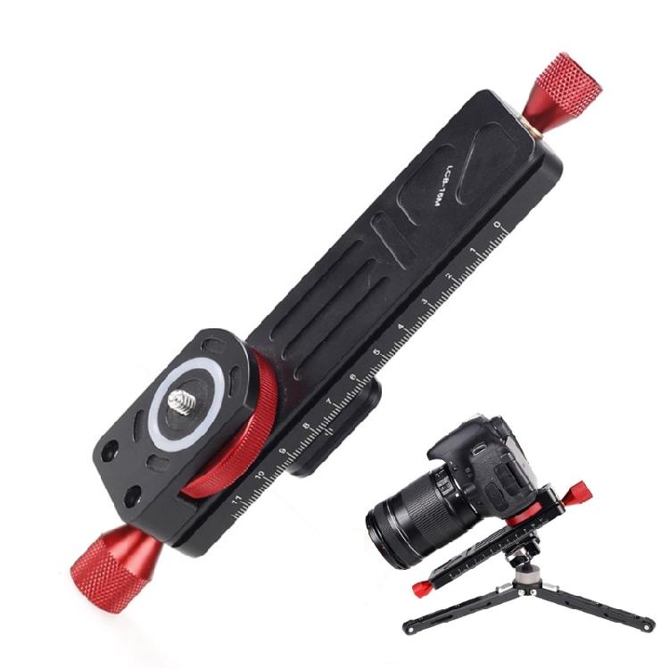 LCB-16M Makro Fotografický Posuvný Jezdec Vysoká Přesnost Čtení AS Kompatibilní QR Deska Stojan Ozubený Posuvný Jezdec