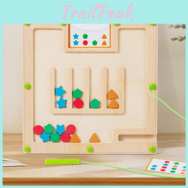 Wooden Shape Color Match Board For Kids Educational Toy For Toddlers