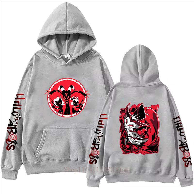Helluva Boss Graphic Print Hoodies Men Women Casual Harajuku Fashion Autumn Winter Long Sleeve Fleece Pullovers Sweatshirts