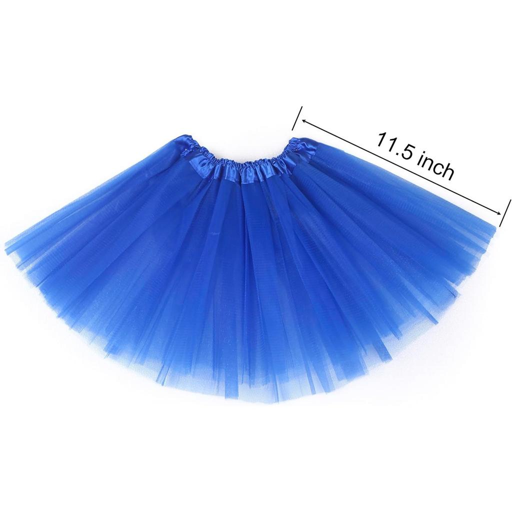 Girls  Skirt 3 Layers Tulle Toddler Ballet Skirt,3-10 Yrs Party Costume | 11.5" Kids TUTU Skirts, Ideal for Halloween Costumes Dress Up