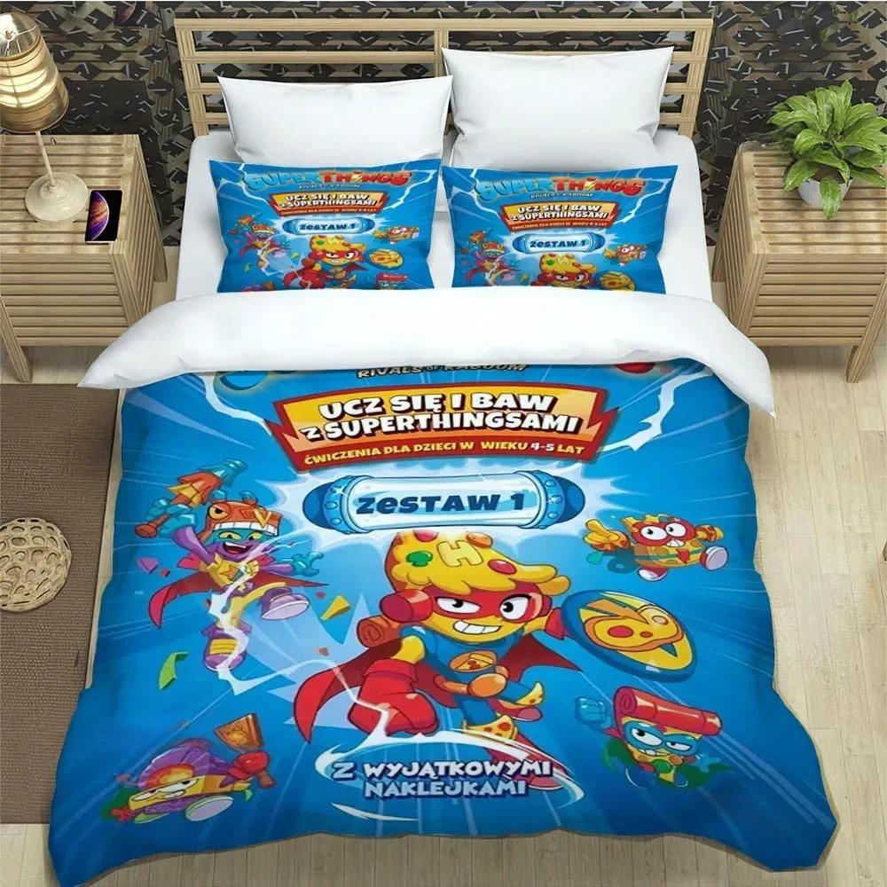 Niedliche Cartoon Super Zings Bettwäschesets exquisites Bettzubehör Set Bettbezug Bettdeckenset Bettwäscheset Luxus Geburtstagsgeschenk