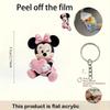 Disney Minnie Acrylic Keychain, Cute Design Backpack Accessories Valentine's Day Thanksgiving Birthday Party Daily Use Handbag
