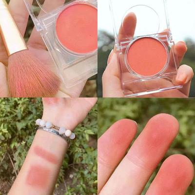 Monokrom blush Mat Naturlig Kindoplysende Ansigt Vandtæt Ansigtskonturering Makeup Blush Pudder Blød Makeup